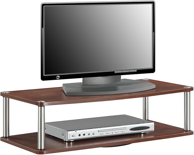 Convenience Concepts Designs2Go XL Two Tier Swivel Riser, Cherry