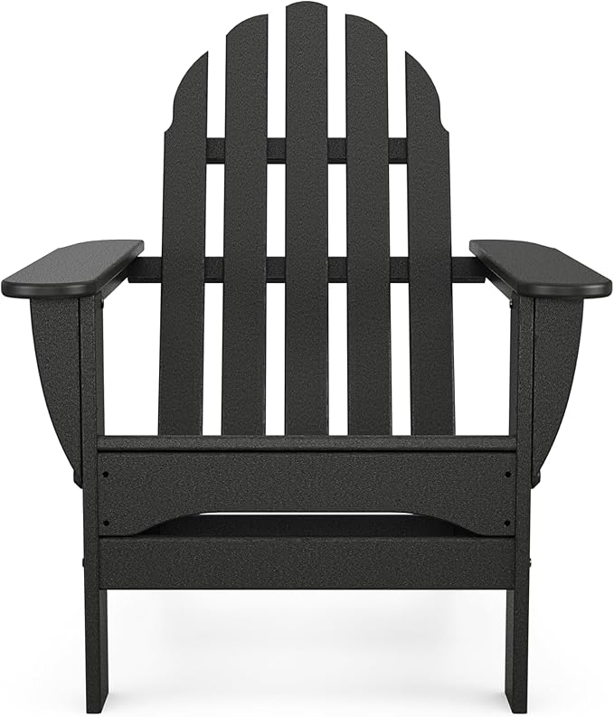 POLYWOOD AD5030BL Classic Folding Adirondack, Black