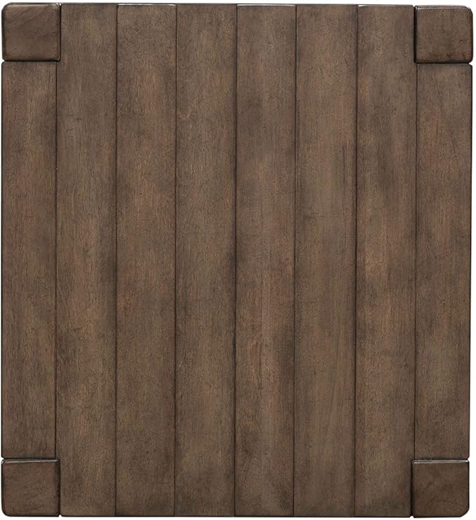 Liberty Furniture Broadmore Living Room Square Chairside Table - Cobblestone Brown