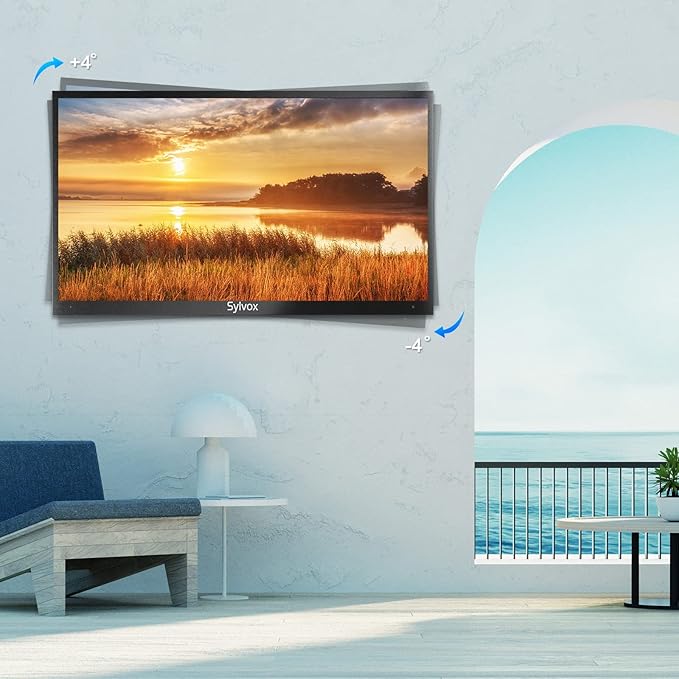 Sylvox Full Motion TV Wall Mount, TV Mount Bracket for 40-75 inch TVs, Dual Articulating Arms, Swivel and Tilt, Max VESA 600x400mm, Holds Up to 100lbs