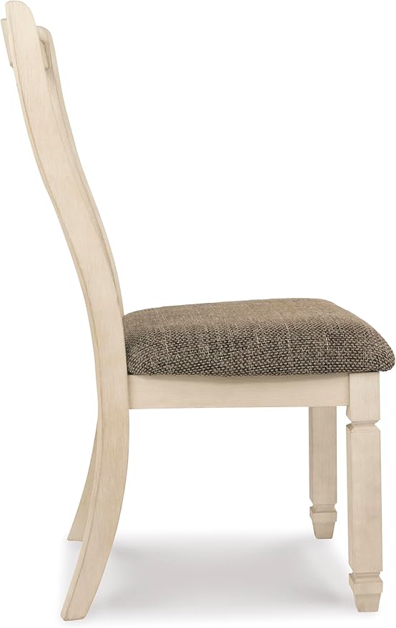 Signature Design by Ashley Bolanburg 20" Upholstered Dining Room Chair, Set of 2, Antique White