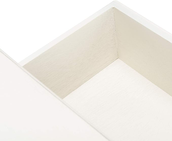 Safavieh Home Collection Tate Distressed White 2-Drawer Bottom Shelf Console Table