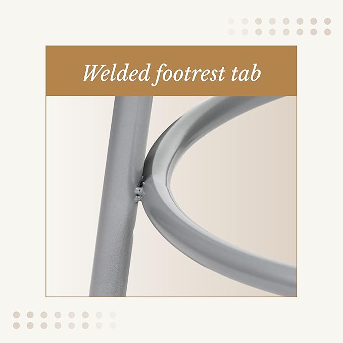 OEF Furnishings (2 Pack Height Adjustable Steel Stools, Grey, 31-39"