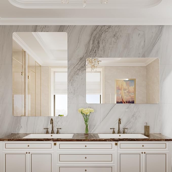 Frameless Bathroom Mirror 30x40,Bathroom Mirrors for Vanity,Mirror Bathroom,espejos para baños,Bathroom Mirrors for Over Sink