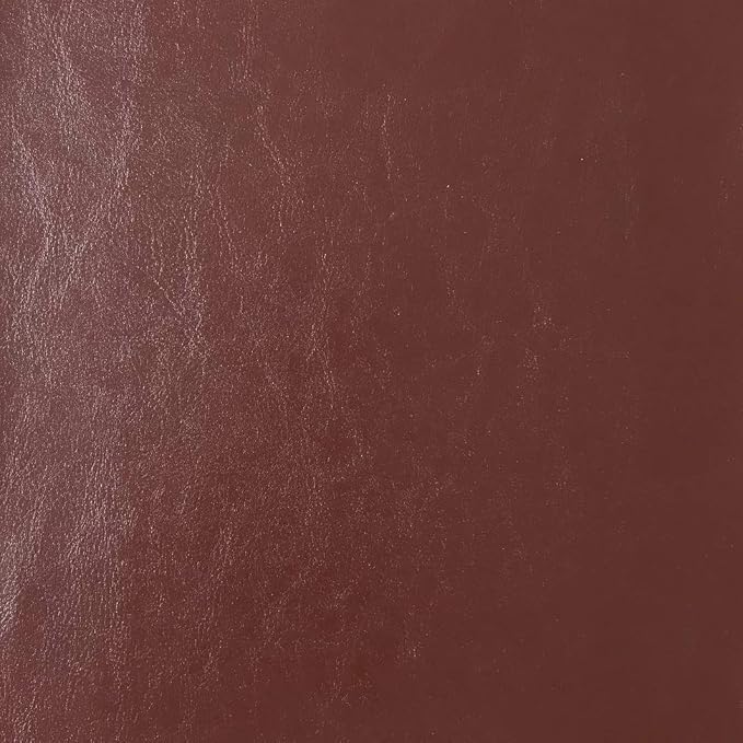 East West Furniture DOEN7-MAH-66 7 Piece Dining Table Set Consist of a Rectangle Dining Room Table with Butterfly Leaf and 6 Brown Faux Faux Leather Parson Chairs, 42x78 Inch, Mahogany