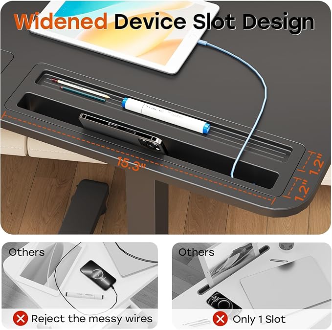Mobile Small Standing Desk with Drawer, 23.6"x19.7" Rolling Laptop Cart on Wheels, Height Adjustable Sit Stand Computer Workstation with Storage for Compact Space, Black