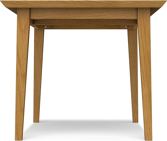 SIMPLIHOME Colby Dining Table, Solid Wood Oak Veneer in Oak, 60 x 36 inches, Contemporary-Style Rectangular Kitchen Table for up to 6 People