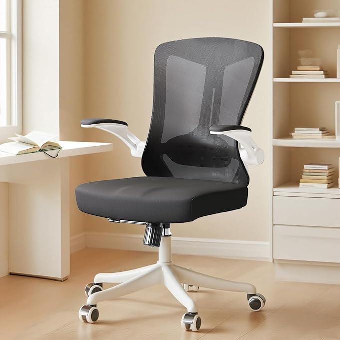 Ergonomic Office Chair - Comfy Desk Chairs with Wheels and Arms, 400LB Heavy Duty Mesh Computer Chairs with Comfortable Lumbar Back Support for Home Office, Study, Bedroom and College Dorm