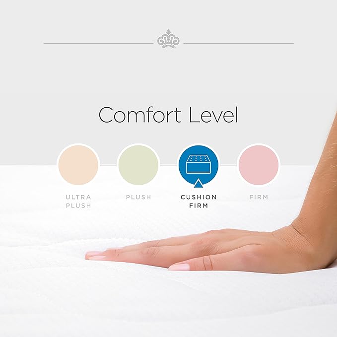 Kingsdown Cushion Firm Euro Pillow Top Hybrid California King Mattress Cooling Gel Memory Foam Layer Multi-Layered Motion Isolation Cool Sleep Quilted Top Luxury Mattresses, 15-inch, Passions Engleson
