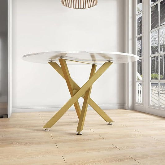 30 Inch Modern Gold Metal X Shape Table Legs, 4 Pieces, 28 Inch Height, 1200 lbs Weight Capacity, Ideal for Tables, Workbenches, Shelves