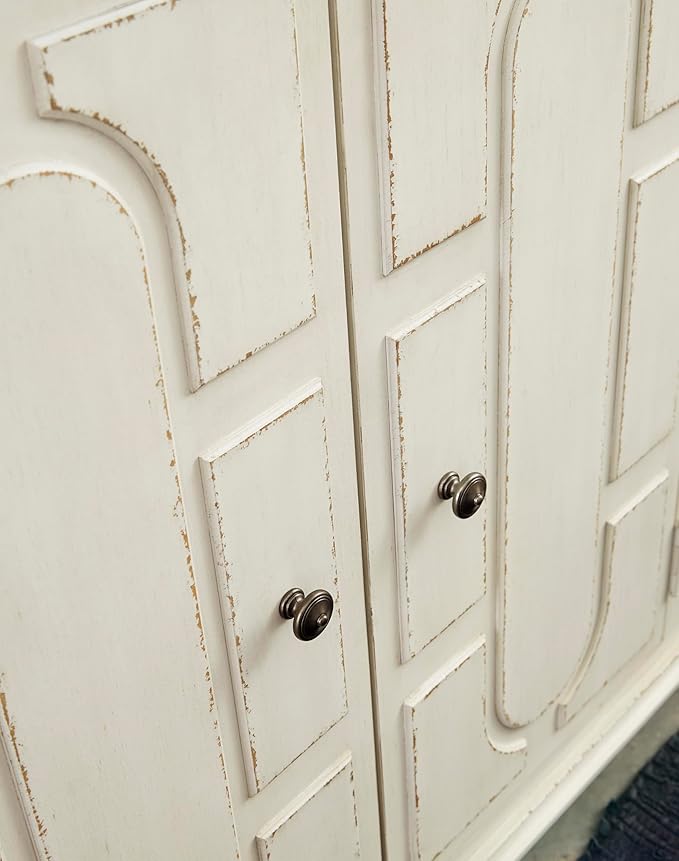 Signature Design by Ashley Roranville French Country Accent Cabinet or Server, White