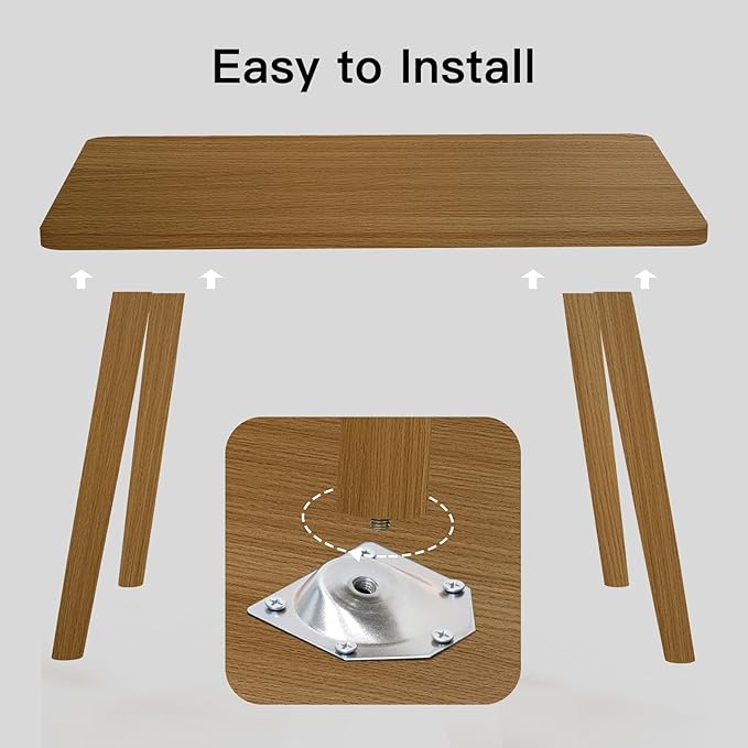 Small Coffee Table for Small Space, Low Table, Floor Table Desk for Sitting on The Floor, Japanese Coffee Table for Living Room, Tatami Tea Tables with Solid Wood Legs, Home Office, Farmhouse, Brown
