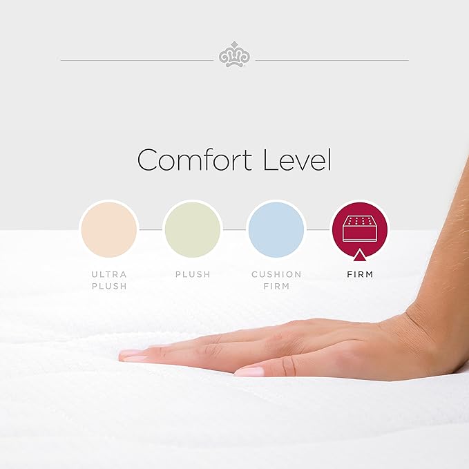 Kingsdown Firm Euro Pillow Top Hybrid Twin Mattress Cooling Gel Memory Foam Layer Multi-Layered Motion Isolation Cool Sleep Quilted Top Luxury Mattresses, 15-inch, Passions Engleson