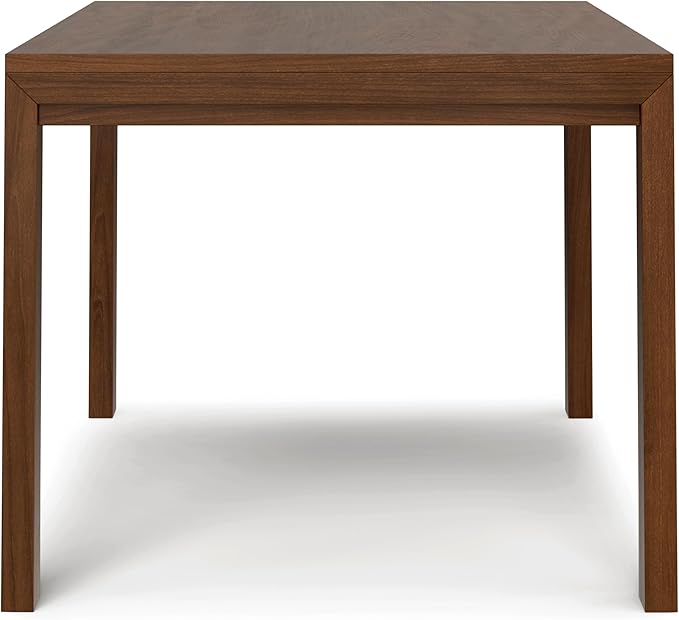 SIMPLIHOME Wilson Dining Table, Solid Wood Walnut Veneer, 60 x 36 inches, Transitional-Style Rectangular Kitchen Table for up to 6 People