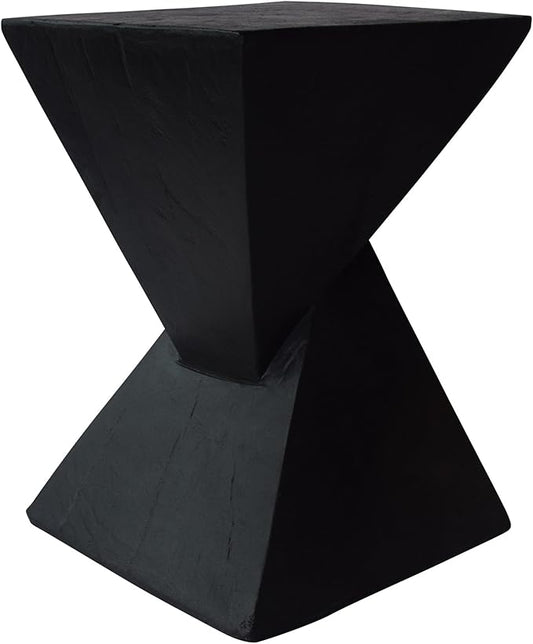 Christopher Knight Home Jerod Light-Weight Concrete Accent Table, Black