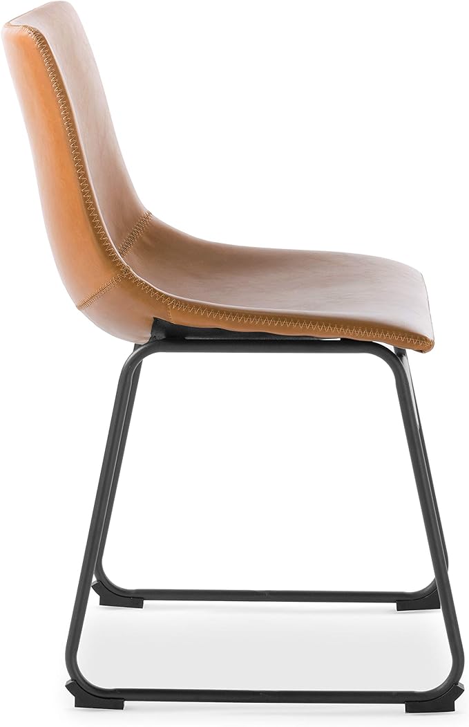 EdgeMod Brinley Dining Chair in Tan (Set of 2)