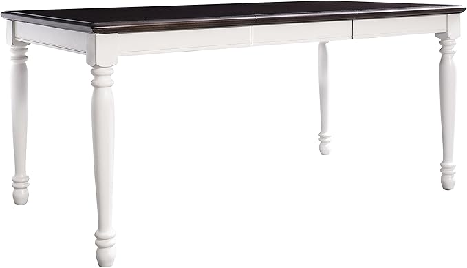 Crosley Furniture Shelby 7-Piece Traditional Dining Table Set for 6, Dinner Tables with Kitchen Chairs, Distressed White