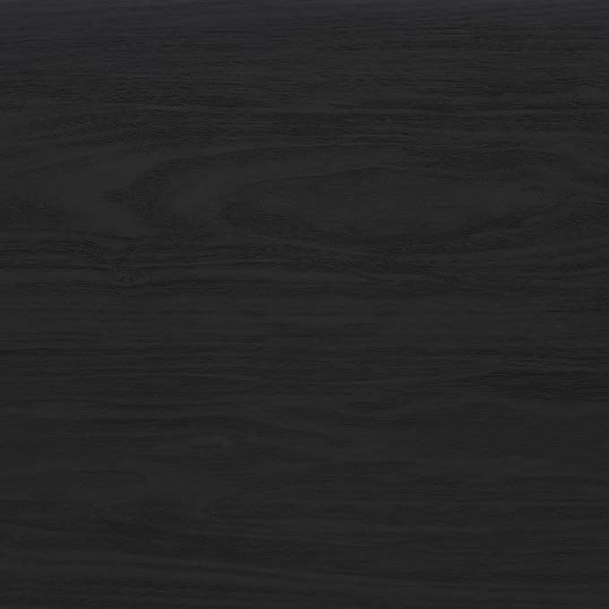 SAFAVIEH Lylia TV Stand for up to 55" Flatscreen – Black with Black Legs & Gold Handle, 1 Sliding Door, 1 Open Shelf, Entertainment Media Console (MED9617B)