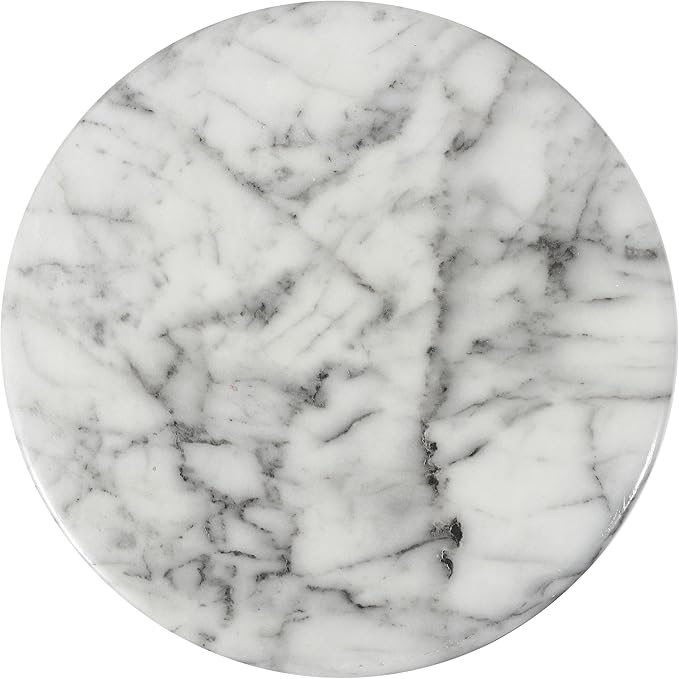 JONATHAN Y TBL1101A Troy 16" Modern Minimalist Faux Marble Column Indoor/Outdoor Indoor/Outdoor Accent Table Modern, Contemporary, Minimalist, Transitional for Living Room, Garden, Patio, Gray/White