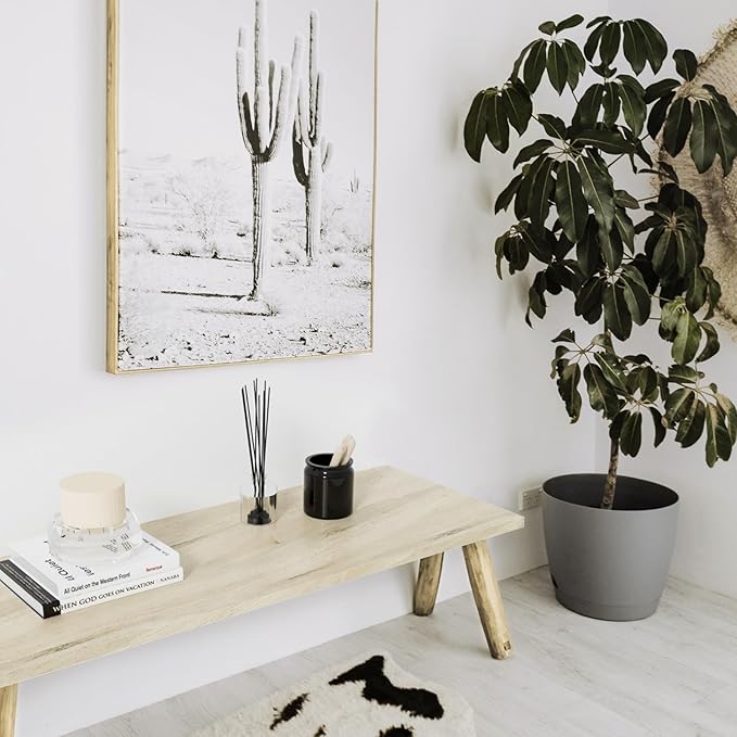 Kaboon Universal Tabletop 40"x18", Solid One-Piece Melamine Table Top, Double Desk L-Desk Floating Desk DIY, Home and Office Countertop, Oak/Grey Tone