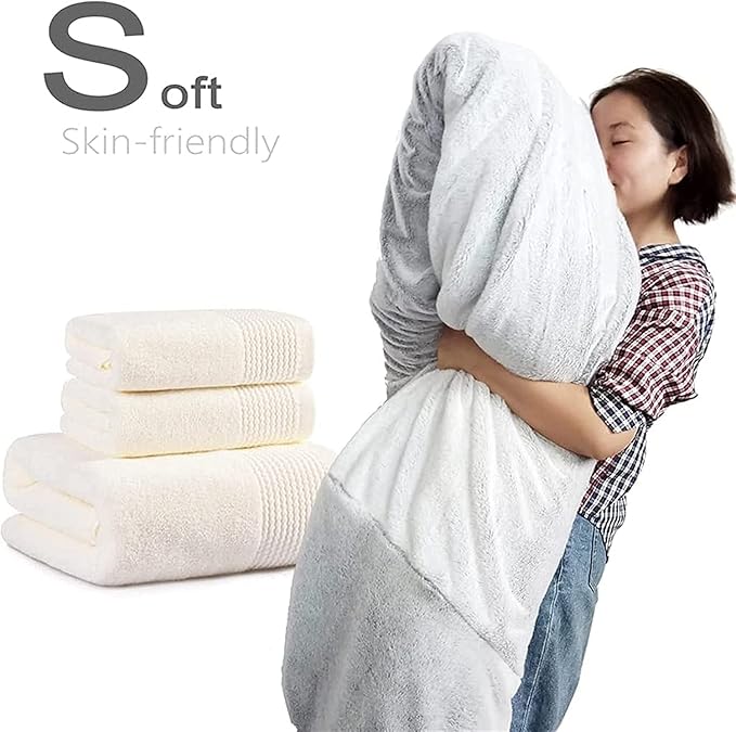 Giant Fur Bean Bag Chair Cover for Kids Adults, (No Filler) Living Room Furniture Big Round Soft Fluffy Faux Fur Beanbag Lazy Sofa Bed Cover (Snow Grey, 5FT)