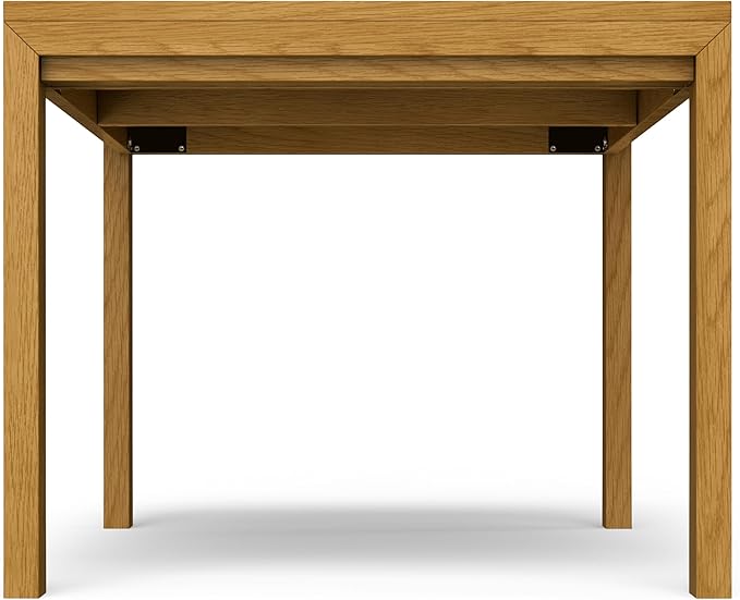 SIMPLIHOME Wilson Dining Table, Solid Wood Oak Veneer, 60 x 36 inches, Transitional-Style Rectangular Kitchen Table for up to 6 People