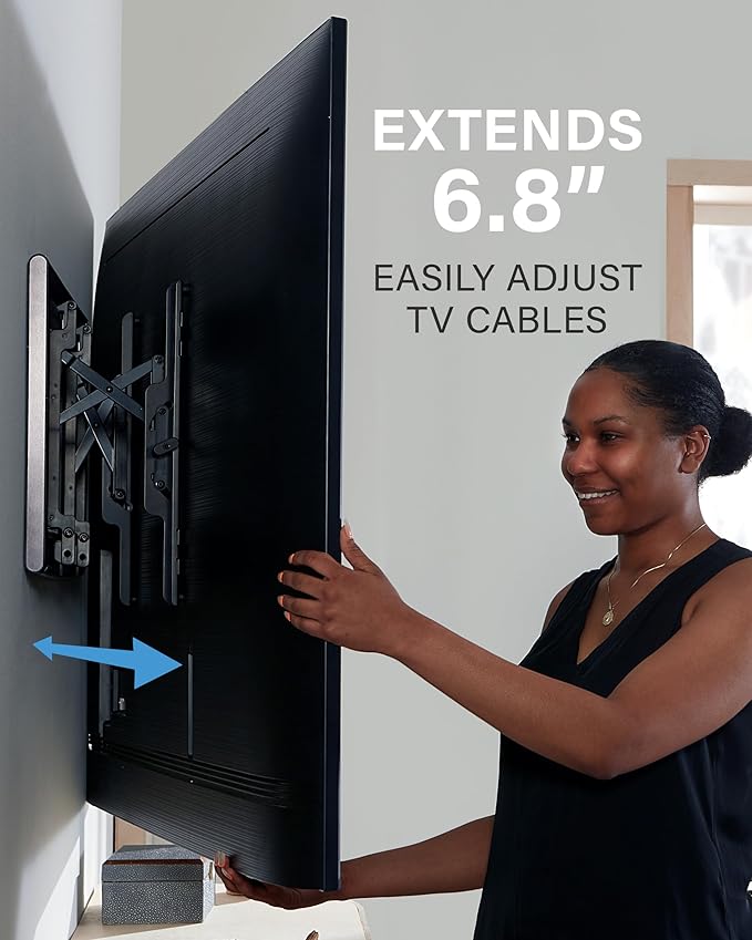 SANUS Tilting TV Wall Mount for 42" to 90" TVs - Low Profile & Universal Design - Fight Screen Glare - Easy 3-Step DIY