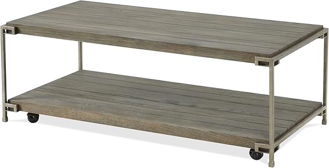 Roundhill Furniture Corbeta Living Room, Coffee Tables, Aged Graphite