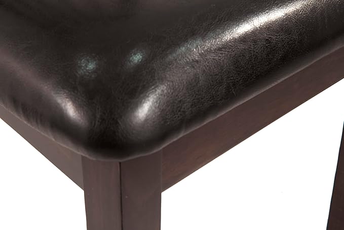 Signature Design by Ashley Hammis Rake Back Dining Room Chair, Set of 2, Dark Brown