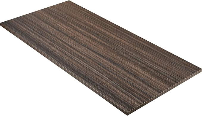Kaboon Universal Tabletop 55"x23.62" Solid One-Piece Melamine Table Top, Double Desk L-Desk DIY, Home and Office Countertop,Eucalyptus