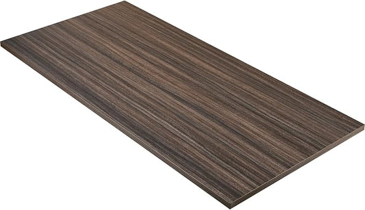 Kaboon Universal Tabletop 45.67"x23.62", Solid One-Piece Melamine Table Top, Double Desk L-Desk Floating Desk DIY, Home and Office,Eucalyptus/Dark Walnut