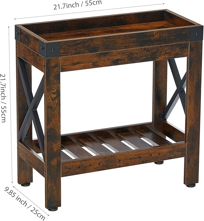 Narrow Side Table, Slim End Table,Sofa Side Table, End Table Nightstand for Bedroom, Living Room, Small Spaces