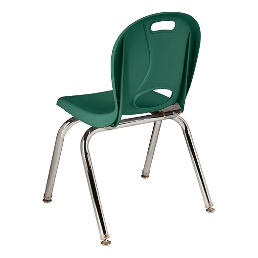 Learniture Structure Series School Chairs, 14" Seat Height, Green, LNT-114-CSW-GN (Pack of 4)