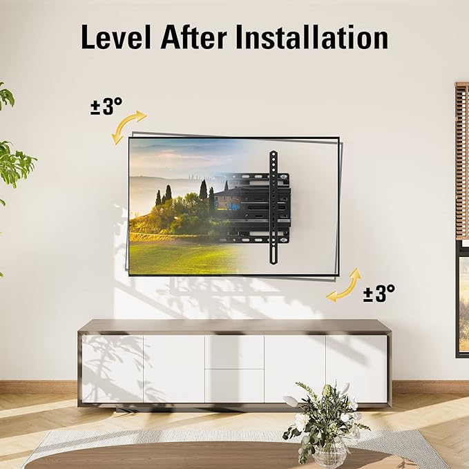 Mounting Dream TV Wall Mount for 32-65 Inch Television,Mount with Swivel and Tilt, Full Motion Bracket with Articulating Dual Arms, Fits 16inch Studs, Max VESA 400X400 mm, 99lbs, MD2380