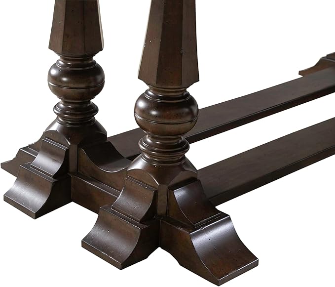 Liberty Furniture Arden Road Alt 7 Piece Dining Trestle Table Set - 2 Upholstered Chairs, 4 Splat Back Side Chairs - Satin Cherry