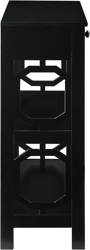 Convenience Concepts Omega 1 Drawer Console Table, Black