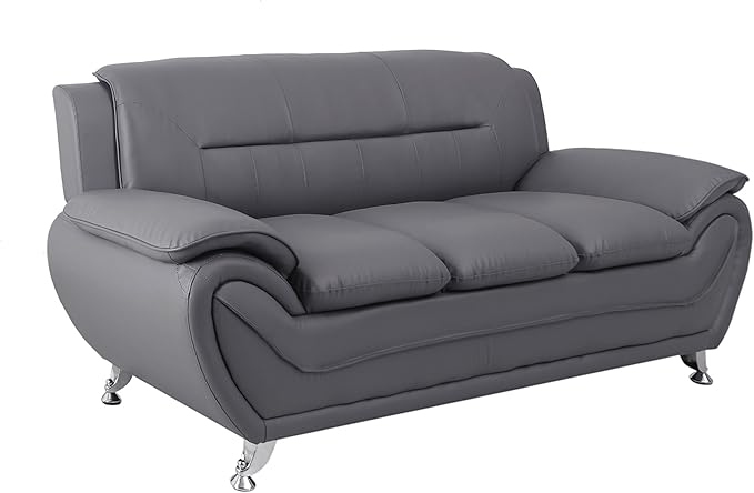 Container Furniture Direct Michael Sofa and Chair Set, Gray
