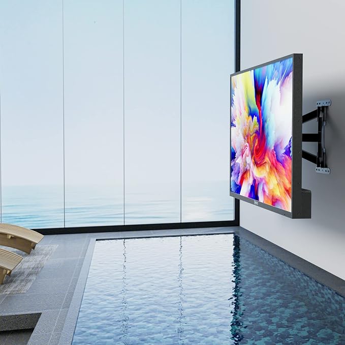Sylvox Full Motion TV Wall Mount, TV Mount Bracket for 40-75 inch TVs, Dual Articulating Arms, Swivel and Tilt, Max VESA 600x400mm, Holds Up to 100lbs