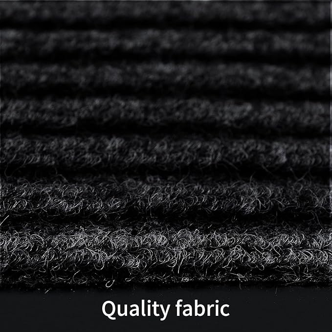 TANYOYO 4' X 6' Commercial Grade Door Floor Mat Brush Step Entrance Mat Vinyl Backed Utility Doormat Heavy Duty Floor Rugs Commercial Outdoor Carpet Indoor Entrance Mat,Black
