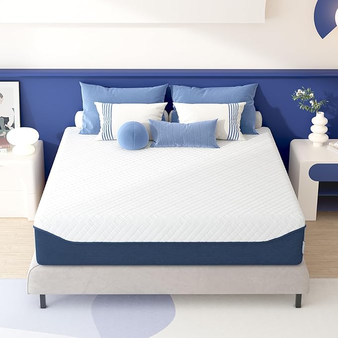 SDHYL Full Mattress, 14 Inch Gel Infused Memory Foam Mattress for Heavy People, Bed in a Box Mid Firm CertiPUR-US Certified & Fiberglass Free, Washable Cover, 75"*54"