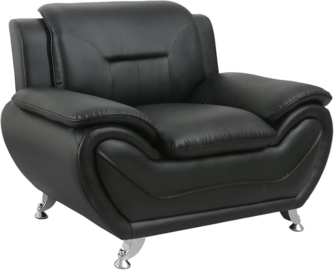Container Furniture Direct Michael Sofa and Chair Set Black