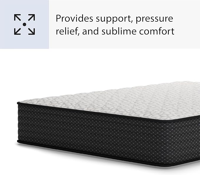 Signature Design by Ashley Limited Edition Firm 12 Inch Hybrid Mattress with Gel Memory Foam and Edge Support for Cool Sleep and Pressure Relief, Full, Fiberglass Free, Mattress In A Box