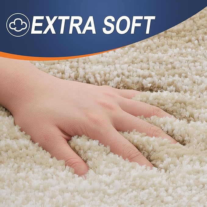 OLANLY Bathroom Runner Rugs 59x24, Extra Soft Absorbent Microfiber Bath Rugs, Rubber Backing, Quick Dry, Machine Washable Bath Mats for Bathroom Floor, Tub and Shower, Home Decor Accessories, Tan
