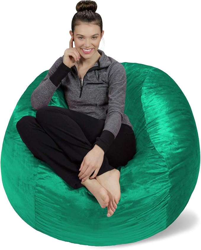 Sofa Sack Bean Bag Chair Cover, 4-Feet, Aqua Marine
