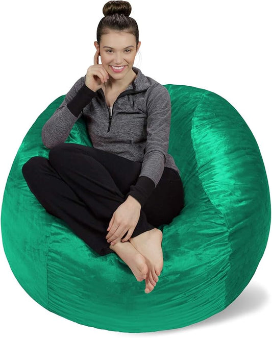 Sofa Sack Bean Bag Chair Cover, 4-Feet, Aqua Marine