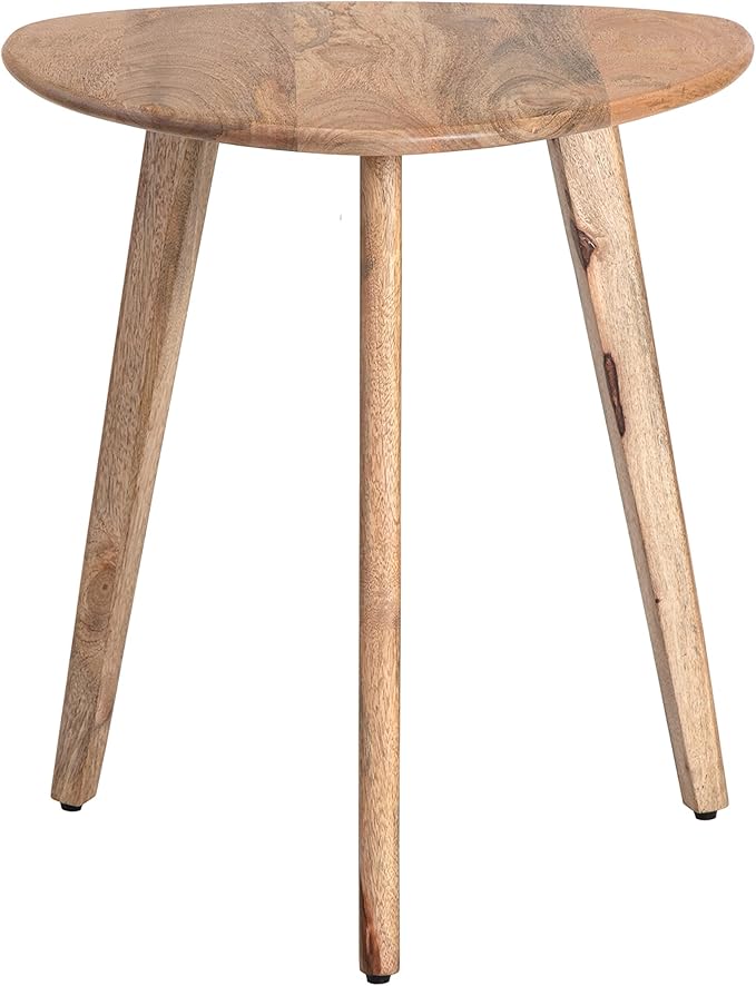 MH London Side Table - Wandsworth Wooden End Table - Exclusively Designed Hand Crafted Small Tables - Contemporary Triangle End Table for Living Room, Bedroom Bedside Tables and Office