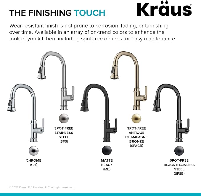 KRAUS Allyn Transitional Industrial Pull-Down Single Handle Kitchen Faucet in Matte Black, KPF-4101MB
