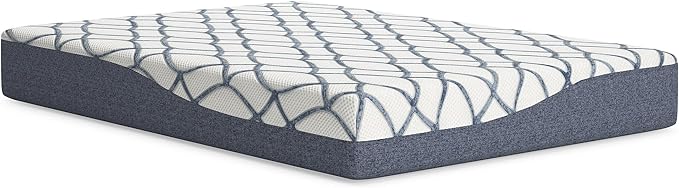 Signature Design by Ashley 10 Inch Chime Elite 2.0 Firm Green Tea Memory Foam Mattress for Cool Sleep and Pressure Relief, Twin, Fiberglass Free, Mattress In A Box