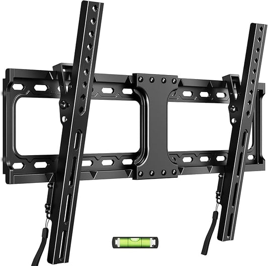 IWORKBORAD 55 65 75 85 inch Low Profile TV Wall Mount for 32-90 '' TVs, Tilt TV Mount Bracket, Safe Lock & Quick Release, Max VESA 600x400mm, 24 inch Studs,132 lbs, Fit Most 55+ 75+ 85+ 86 TVs