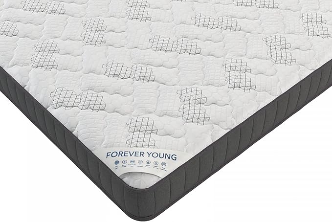 Ottomanson Full 9" Hybrid Mattress - Rock Hard Feel - Made in USA - Individually Pocketed Coils & CertiPUR-US Foam - Fiberglass-Free - Bed in a Box